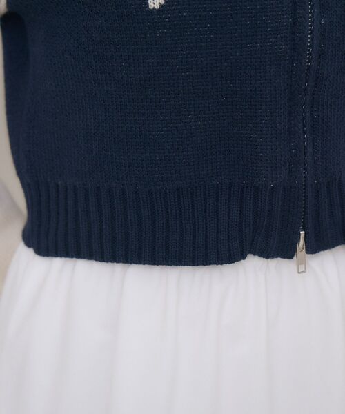 ems excite（エムズエキサイト）の「ラグランロゴNTパーカー（パーカー・レディース・ブルー/ブラウン/オフホワイト・FREE）」の11枚目の写真