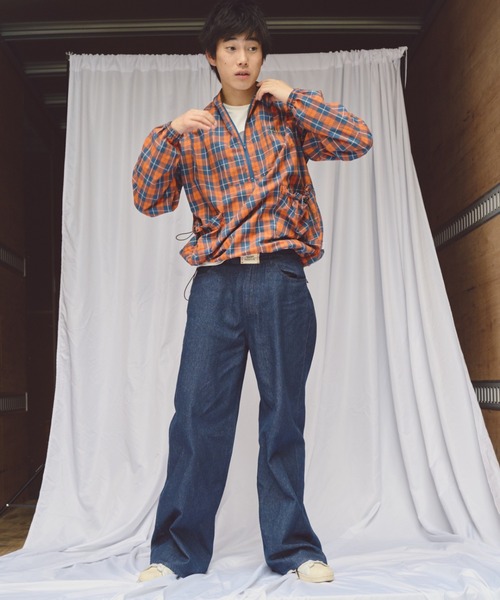 common gull products.（コモンガルプロダクツ）の「夢の中のデニム（デニムパンツ・レディース・ブルー/アイボリー/ブラック・LARGE/SMALL/MEDIUM）」の4枚目の写真