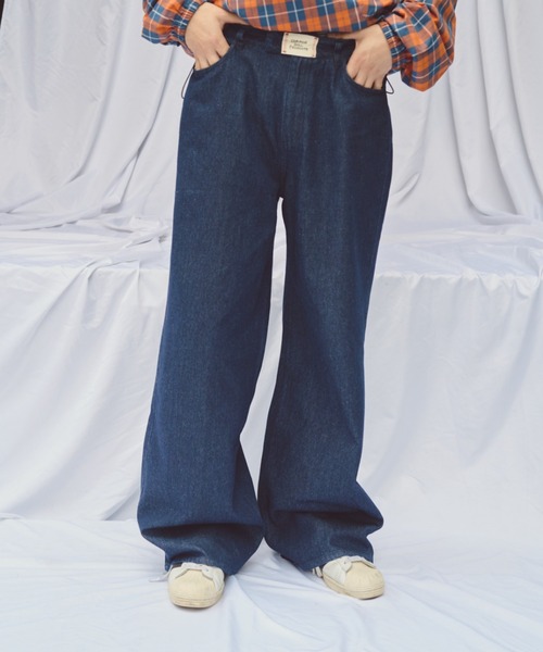 common gull products.（コモンガルプロダクツ）の「夢の中のデニム（デニムパンツ・レディース・ブルー/アイボリー/ブラック・LARGE/SMALL/MEDIUM）」の9枚目の写真