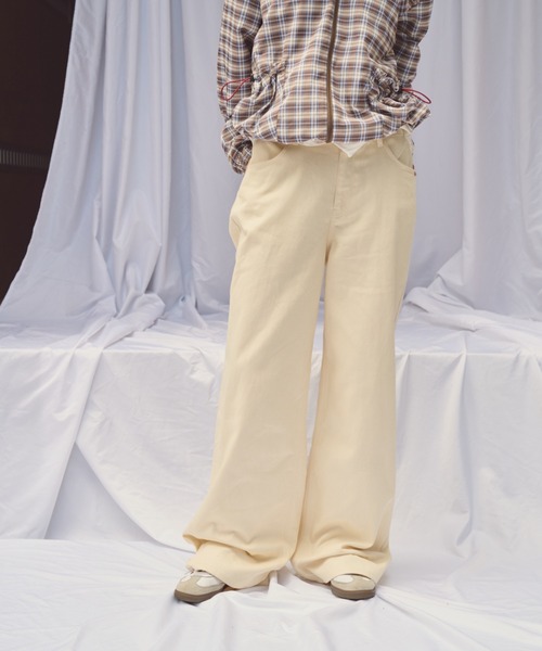 common gull products. 街のデニムパンツ common gull products.（コモンガルプロダクツ）の「半分こ