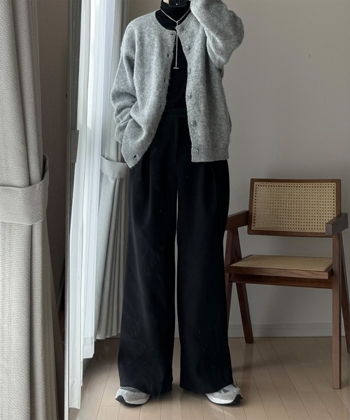 FETICO(フェティコ) KNITTED SLIT TROUSERSスリットニットパンツ