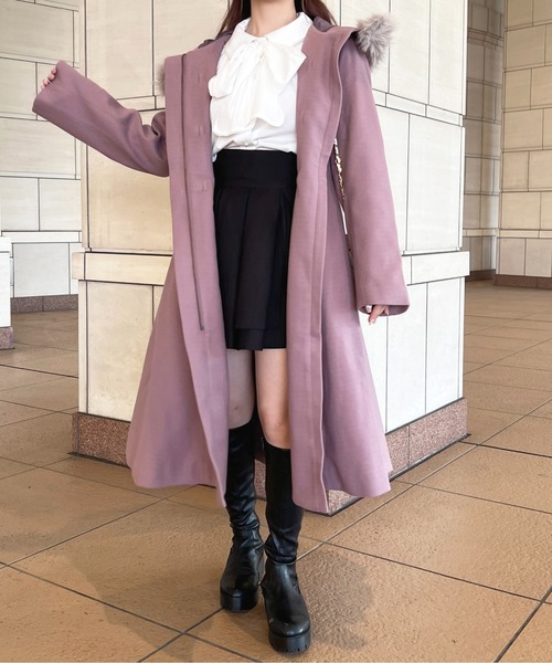 セール】フェイクファーダッフルコート【ZOZOTOWN限定アイテム