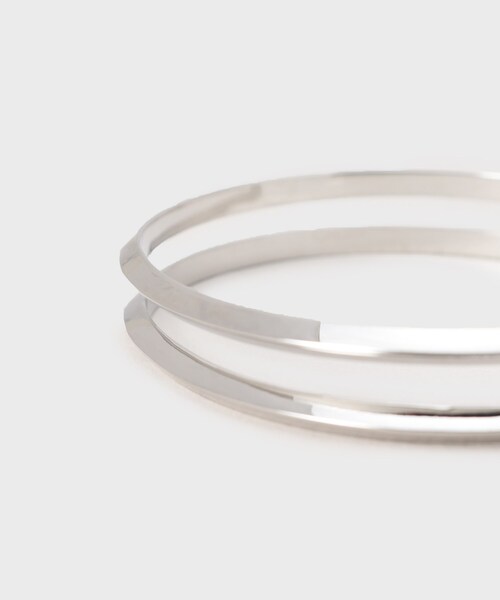 tk.TAKEO KIKUCHI（ティーケータケオキクチ）の「◆ダブルナローバングル（ブレスレット・メンズ・シルバー/シルバー系・02/01）」の6枚目の写真