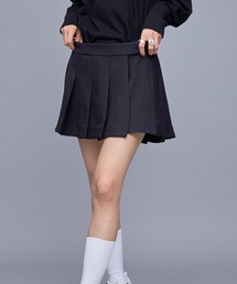 POWDER TWILL PLEATS MINI SKIRT/ パウダーツイルプリーツミニスカート