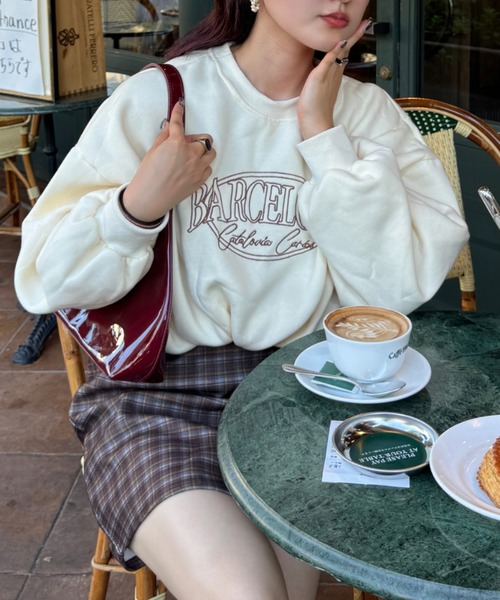 efill（エフィル）の「チェック タイトスカート（スカート・レディース・ブラウン・M）」の6枚目の写真