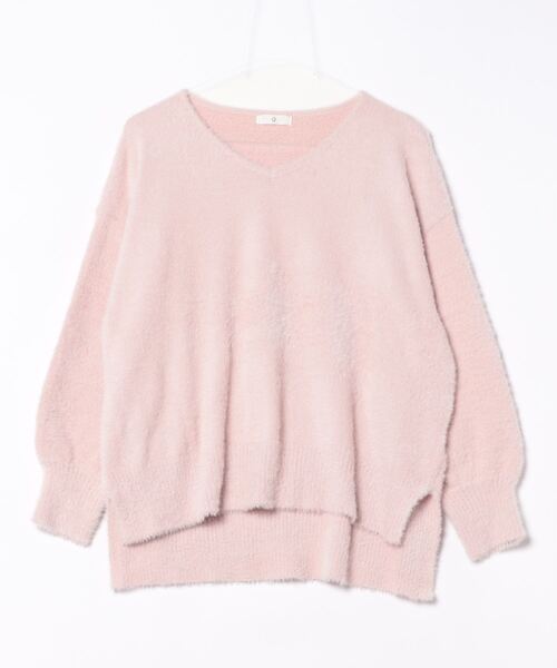 CROSS FUNCTION（クロスファンクション）の「《洗えるニット》マシュマロフェザーVネックニット【CF/クロスファンクション】（ニット/セーター・レディース・ライトグレー/ブルー/アイボリー/カーキ/ライトピンク/ブラック・LL/M/L）」の13枚目の写真