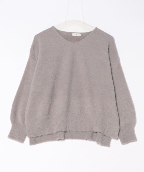 CROSS FUNCTION（クロスファンクション）の「《洗えるニット》マシュマロフェザーVネックニット【CF/クロスファンクション】（ニット/セーター・レディース・ライトグレー/ブルー/アイボリー/カーキ/ライトピンク/ブラック・LL/M/L）」の11枚目の写真