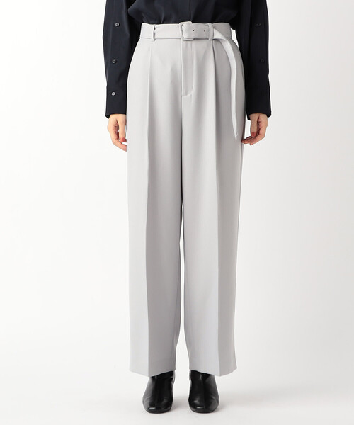 COMME CA ISM(コムサイズム)の「ベルト付き ストレッチワイドパンツ(その他パンツ・レディース・チャコール/ライトグレー・MEDIUM/LARGE)」の10枚目の写真