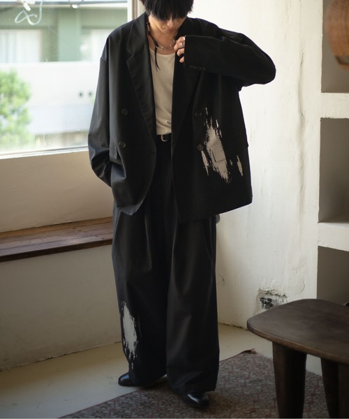 epnok（エプノック）の「箔プリントジャケット（テーラードジャケット・メンズ・ブラック/チャコールグレー・SMALL/MEDIUM/LARGE）」の17枚目の写真