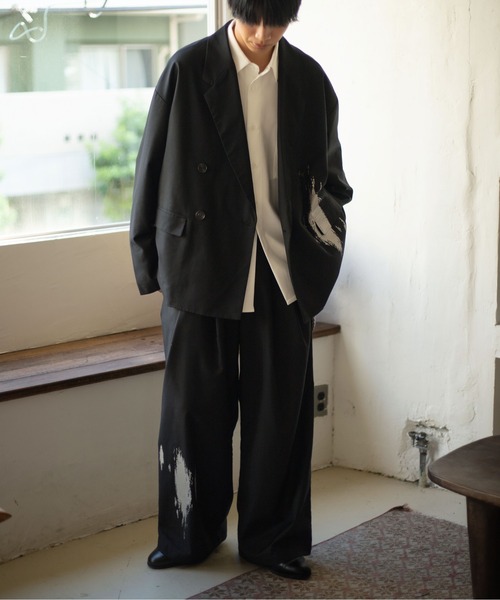 epnok（エプノック）の「箔プリントジャケット（テーラードジャケット・メンズ・ブラック/チャコールグレー・SMALL/MEDIUM/LARGE）」の18枚目の写真