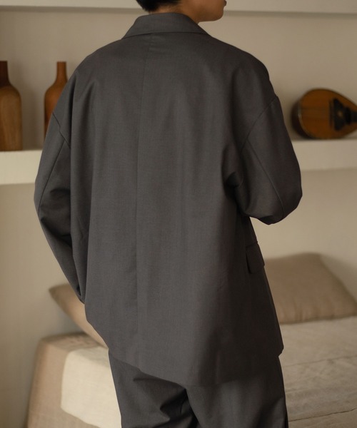 epnok（エプノック）の「箔プリントジャケット（テーラードジャケット・メンズ・ブラック/チャコールグレー・SMALL/MEDIUM/LARGE）」の4枚目の写真