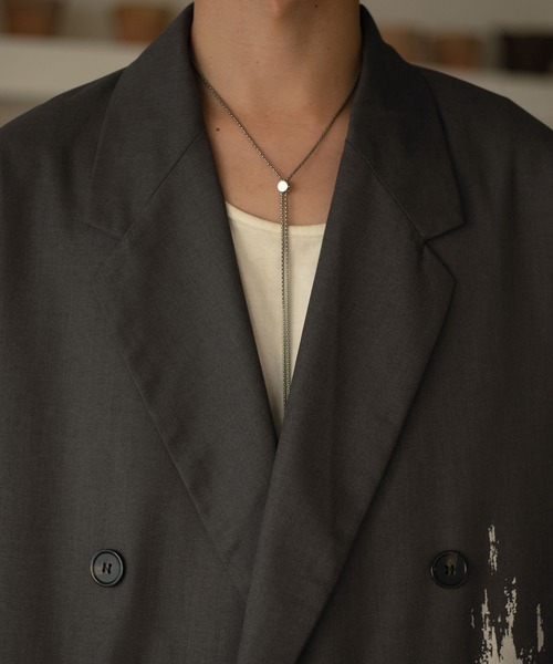 epnok（エプノック）の「箔プリントジャケット（テーラードジャケット・メンズ・ブラック/チャコールグレー・SMALL/MEDIUM/LARGE）」の8枚目の写真