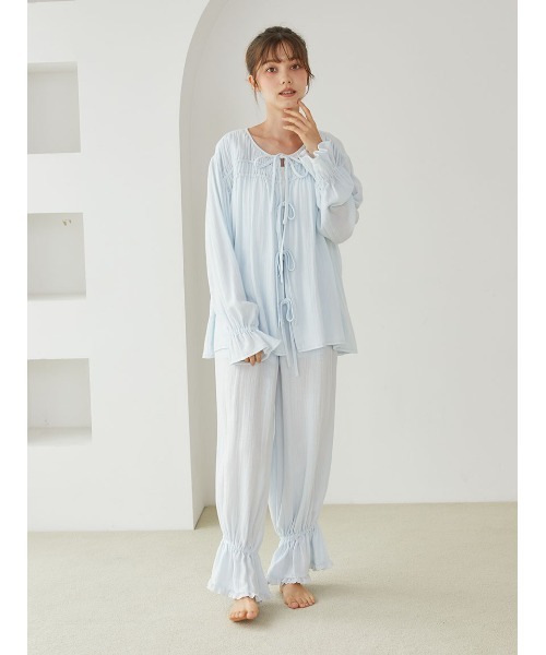 gelato pique（ジェラートピケ）の「ガーゼブラウス（ルームウェア