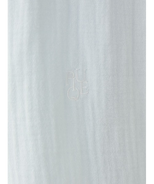 gelato pique(ジェラートピケ)の「ガーゼブラウス(ルームウェア/パジャマ・レディース・オフホワイト/ブルー・FREE)」の14枚目の写真