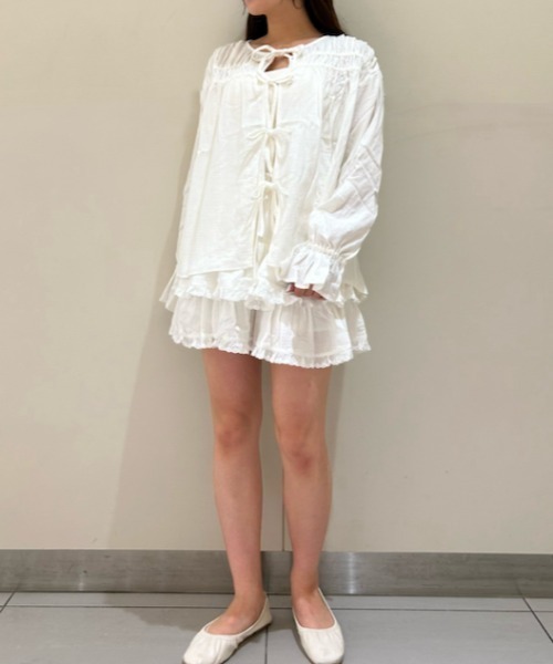 gelato pique（ジェラートピケ）の「ガーゼブラウス（ルーム