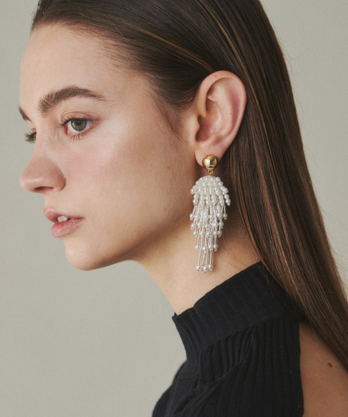 ciite'(シーテ)の「大振りパール × ビーズ ピアス (両耳用)(ピアス(両耳用)・レディース・シルバー/ゴールド・FREE)」の10枚目の写真