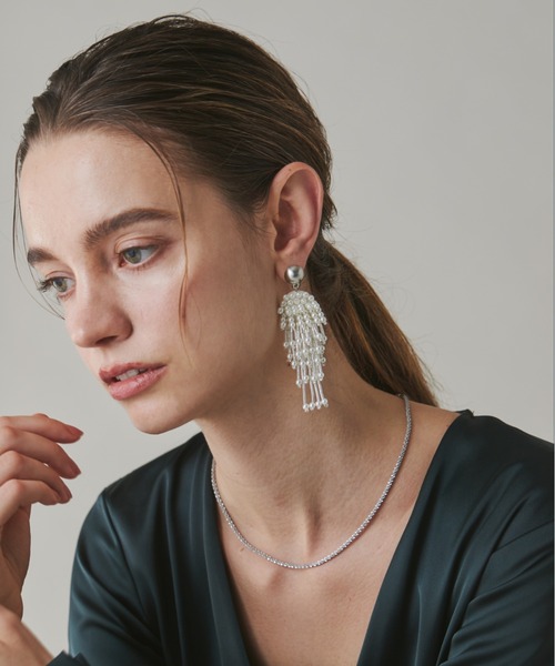 ciite'(シーテ)の「大振りパール × ビーズ ピアス (両耳用)(ピアス(両耳用)・レディース・シルバー/ゴールド・FREE)」の11枚目の写真