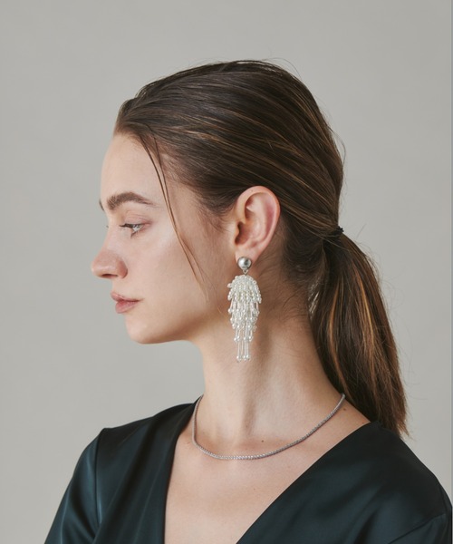 ciite'(シーテ)の「大振りパール × ビーズ ピアス (両耳用)(ピアス(両耳用)・レディース・シルバー/ゴールド・FREE)」の12枚目の写真