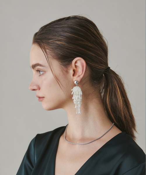 ciite'(シーテ)の「大振りパール × ビーズ ピアス (両耳用)(ピアス(両耳用)・レディース・シルバー/ゴールド・FREE)」の13枚目の写真