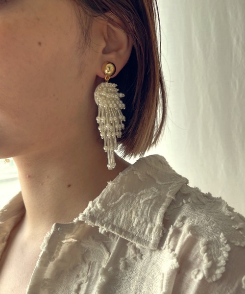 ciite'(シーテ)の「大振りパール × ビーズ ピアス (両耳用)(ピアス(両耳用)・レディース・シルバー/ゴールド・FREE)」の15枚目の写真