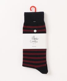 Alfredo Gonzales（アルフレッドゴンザレス ）の「Alfredo Gonzales / Stripes_Navy/Bordeaux_m（ソックス/靴下）」