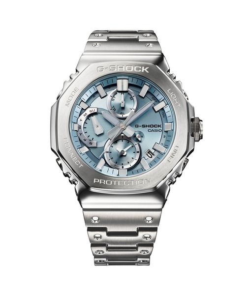 G-SHOCK（ジーショック）の「フルメタルクロノグラフ / スマートフォンリンク / GMC-B2100AD-2AJF（アナログ腕時計・メンズ・ライトブルー・FREE）」の2枚目の写真