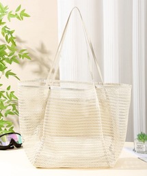 Pochi Pouch/大容量 メッシュ バッグ トラベル ビーチ トートバッグ