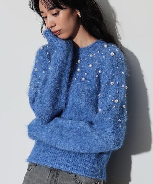 【セール】クルーネックパール調ニット（ニット/セーター）｜GALLEST（ギャレスト）
