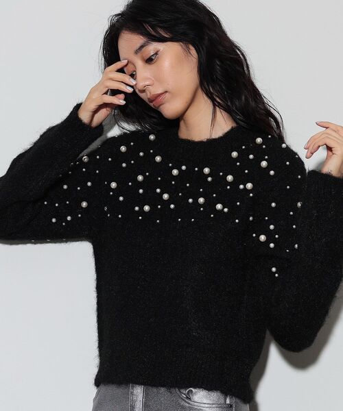 【セール】クルーネックパール調ニット（ニット/セーター）｜GALLEST（ギャレスト）