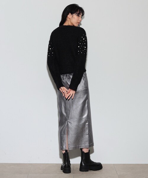 【セール】クルーネックパール調ニット（ニット/セーター）｜GALLEST（ギャレスト）