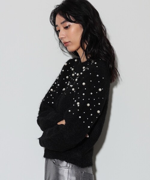 【セール】クルーネックパール調ニット（ニット/セーター）｜GALLEST（ギャレスト）