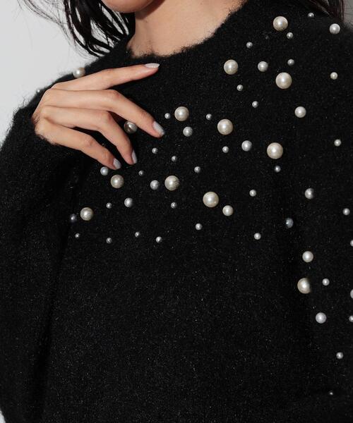 【セール】クルーネックパール調ニット（ニット/セーター）｜GALLEST（ギャレスト）