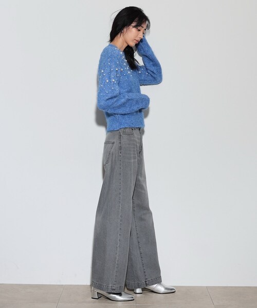 【セール】クルーネックパール調ニット（ニット/セーター）｜GALLEST（ギャレスト）