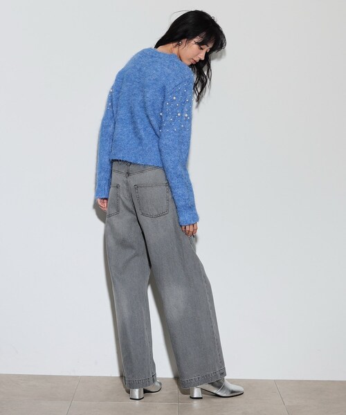 【セール】クルーネックパール調ニット（ニット/セーター）｜GALLEST（ギャレスト）