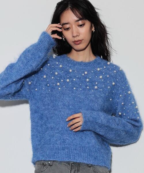 【セール】クルーネックパール調ニット（ニット/セーター）｜GALLEST（ギャレスト）