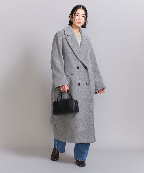 BEAUTY&YOUTH UNITED ARROWS(ビューティーアンドユースユナイテッドアローズ)の「テーラードダブル ロングコート(その他アウター・レディース・ネイビー/グレー・S/M)」の7枚目の写真