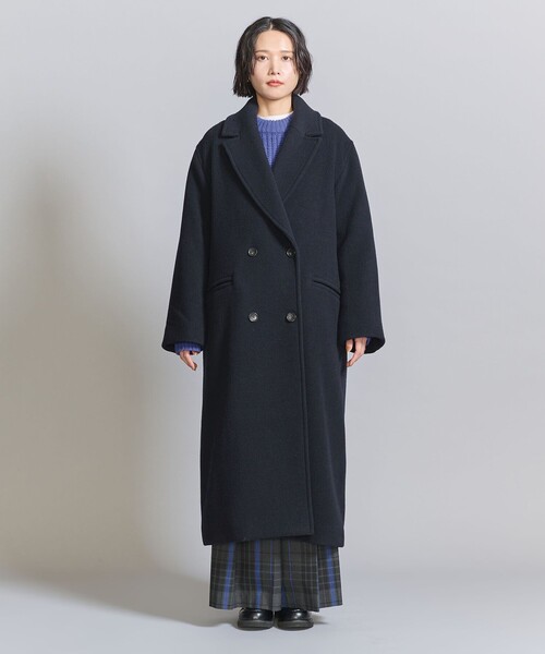 BEAUTY&YOUTH UNITED ARROWS(ビューティーアンドユースユナイテッドアローズ)の「テーラードダブル ロングコート(その他アウター・レディース・ネイビー/グレー・S/M)」の9枚目の写真