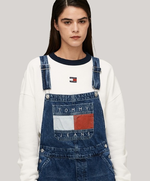 tommy jeans（トミー ジーンズ）の「ダンガリーオーバーオール（サロペット/オーバーオール・レディース・ブルー・MEDIUM/X-SMALL/SMALL）」の7枚目の写真