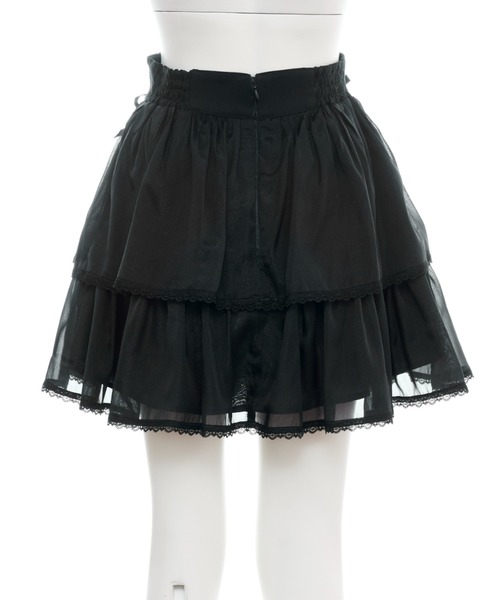 Secret Honey（シークレットハニー）の「レースアップティアードスカパン（スカート・レディース・ピンク/グレー/ブラック・MEDIUM）」の5枚目の写真