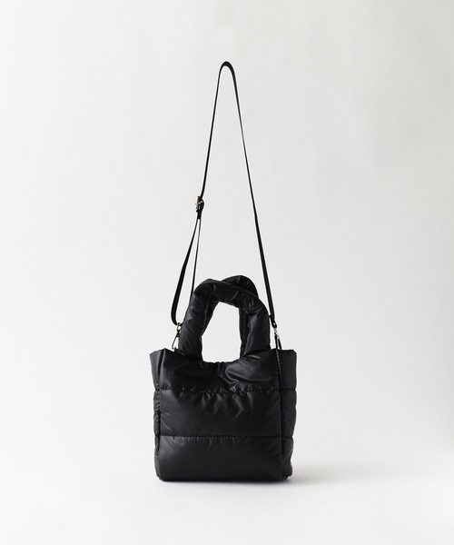 Chick（チック）の「2way Padded Quilting Shoulder Bag / 2WAYパデッドキルティングショルダーバッグ（トートバッグ・レディース・シルバー/ブラック・FREE）」の18枚目の写真