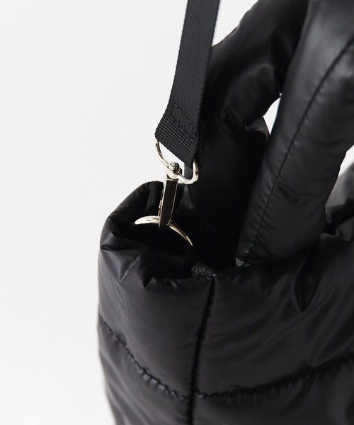 Chick（チック）の「2way Padded Quilting Shoulder Bag / 2WAYパデッドキルティングショルダーバッグ（トートバッグ・レディース・シルバー/ブラック・FREE）」の14枚目の写真