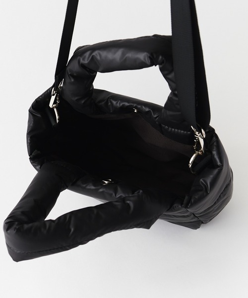 Chick（チック）の「2way Padded Quilting Shoulder Bag / 2WAYパデッドキルティングショルダーバッグ（トートバッグ・レディース・シルバー/ブラック・FREE）」の16枚目の写真