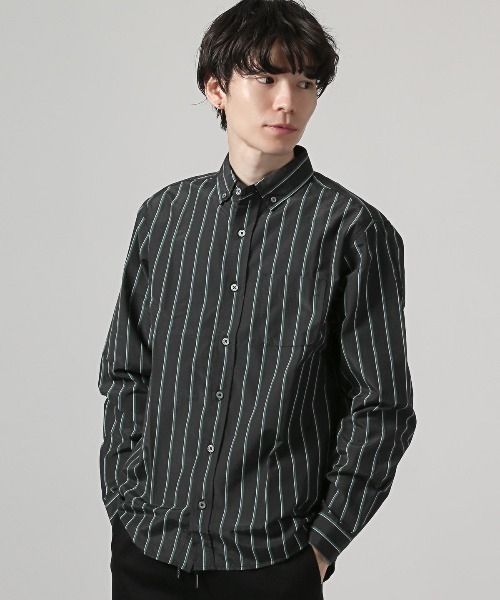 LUXSTYLE(ラグスタイル)の「総柄ボタンダウン長袖シャツ(シャツ/ブラウス・メンズ・A/C/D/B・M/L/XL)」の19枚目の写真