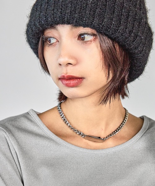 PAGEBOY(ページボーイ)の「ステンレスプレートネックレス(ネックレス・レディース・シルバー・FREE)」の3枚目の写真