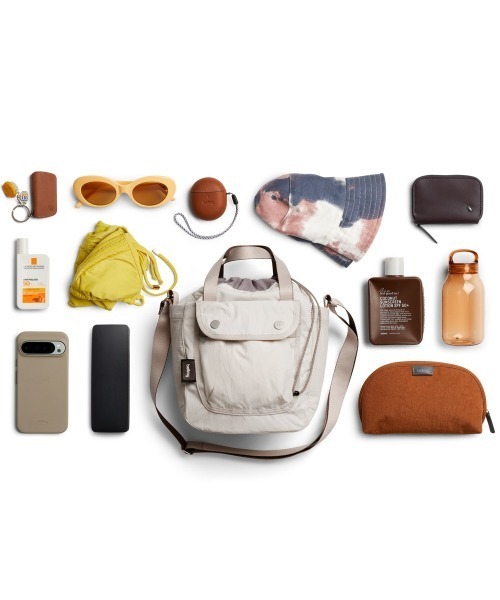 entre square(アントレスクエアー)の「Bellroy/ハンドバック/ショルダーバッグ Cinch Bucket Bag(ショルダーバッグ・メンズ・オートミール/ライトグリーン/パープル・ONE SIZE/ONESIZE)」の15枚目の写真