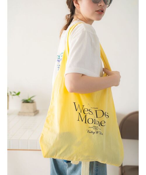 Ungrid（アングリッド）の「カラーロゴエコBAG（エコバッグ/サブバッグ・レディース・ブルー/イエロー/オレンジ/アイボリー・FREE）」の14枚目の写真