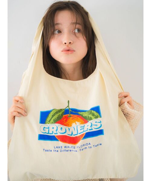 Ungrid（アングリッド）の「カラーロゴエコBAG（エコバッグ/サブバッグ・レディース・ブルー/イエロー/オレンジ/アイボリー・FREE）」の20枚目の写真