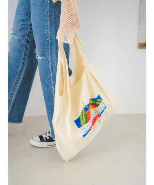 Ungrid（アングリッド）の「カラーロゴエコBAG（エコバッグ/サブバッグ・レディース・ブルー/イエロー/オレンジ/アイボリー・FREE）」の21枚目の写真