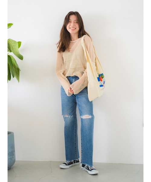 Ungrid（アングリッド）の「カラーロゴエコBAG（エコバッグ/サブバッグ・レディース・ブルー/イエロー/オレンジ/アイボリー・FREE）」の13枚目の写真