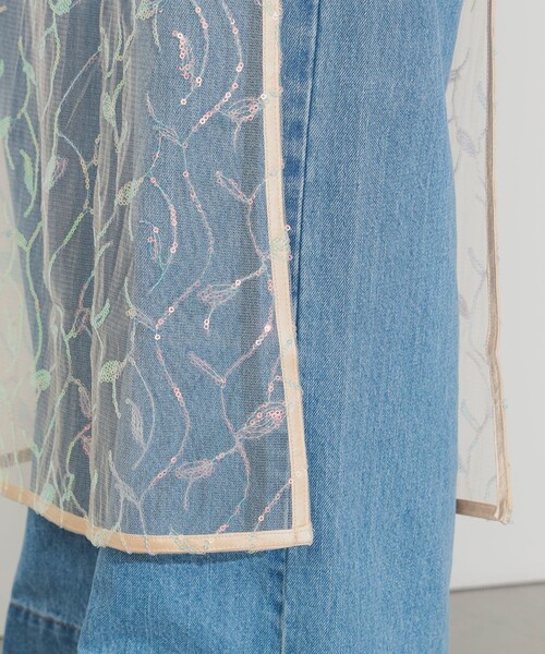 BEAMS HEART（ビームスハート）の「スパンコール ラップスカート（スカート・レディース・オレンジ/グレー・FREE）」の14枚目の写真